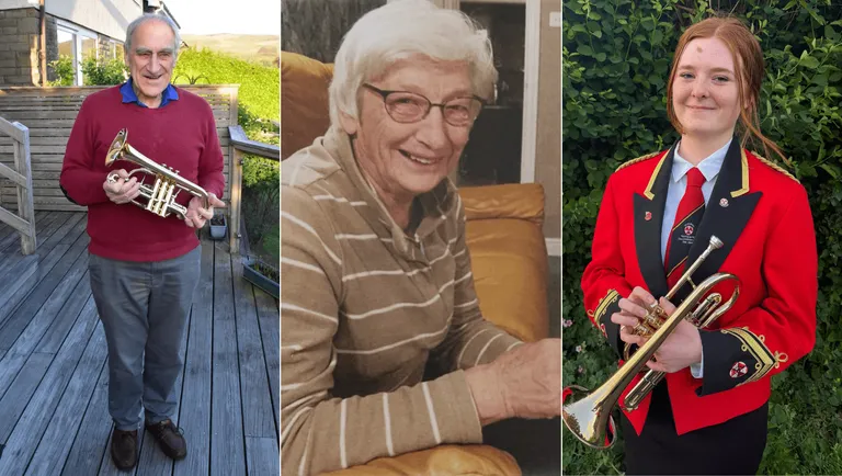 Dobcross Youth Band pays tribute to librarian Rosemary Whiffin at Whit Friday