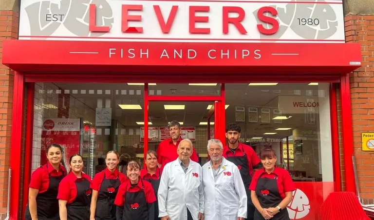 Levers Fish and Chips opens opposite Home Bargains in Spindles after 35 years in Oldham