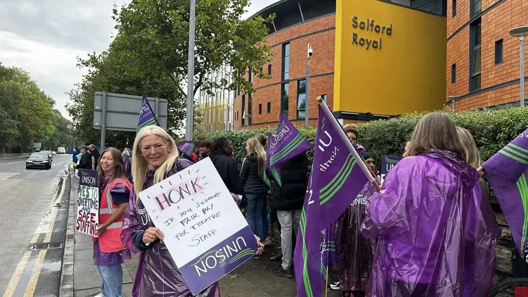 Royal Oldham Hospital patients at risk of harm as between 120 and 130 treatments cancelled for each day of industrial action